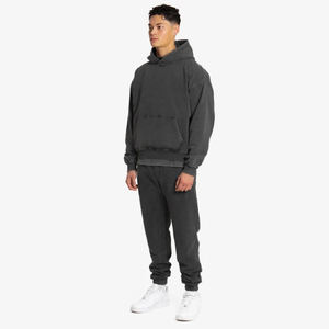 Sudadera con capucha vintage unisex con lavado ácido personalizada 100% algodón diseño de peso pesado de gran tamaño con bolsillo de cuello con capucha para invierno - Product Image 3