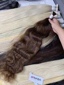 ผมธรรมชาติหยักศกสีน้ำตาลเข้มผมชาวเวียดนามยาว70ซม. 100% ผมสีน้ำตาลเข้ม - Product Image 5