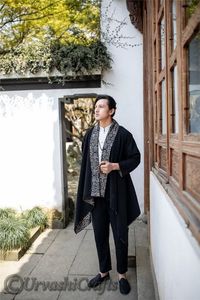 Nuevo estilo, ropa tradicional china, chaqueta gruesa, tela de lino de algodón puro, abrigos de invierno para hombres, chaquetas cálidas de invierno al por mayor - Product Image 2