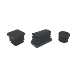 Puntali Tondi 22 mm in Plastica Nera, Confezione da 8 Pezzi - Product Image 1