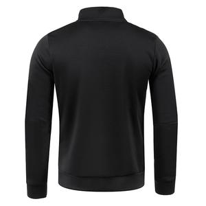 Veste d'hiver décontractée pour homme en polaire à manches longues et col montant à capuche, respirante, 100 % polyester, avec fermeture éclair, pour l'extérieur - Product Image 4