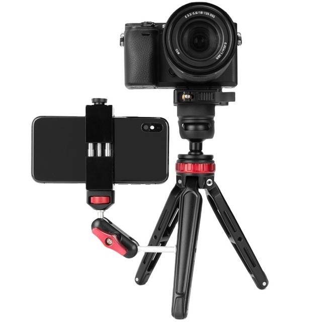 Aluminum Portable Desktop Mini Tripod Compact Camera Tripod with Inverted Ball Head For DSLR Camera