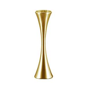 Vase trompette en fer élégant fait à la main doré Design côtier parfait pour la décoration de la maison centres de table événement style rouille - Product Image 5