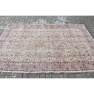 Tapis turc 5,2 x 8,3 pieds, grand tapis vintage, tapis camouflage marron rose - Product Image 3