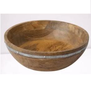 Tazón Redondo de Madera de Mango Ecológico, Perfecto para Frutos Secos, Dulces, Aperitivos, Aceitunas y Salsa, Tazón de Madera para Frutas - Product Image 2