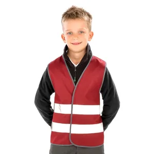 Gilet de sécurité junior à visibilité accrue avec autocollants et lumières réfléchissantes – Article promotionnel de sécurité - Product Image 4