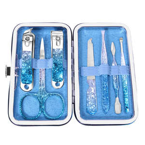 Ensemble de coupe-ongles en acier inoxydable de couleur dégradée personnalisée sans danger pour les nourrissons Fleur de glace manucure pédicure outil de beauté pince à ongles - Product Image 4