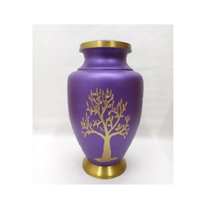 Urna de cremación grande de aluminio hecha a mano estilo europeo para adultos para cenizas humanas recuerdo conmemorativo funerario personalizable - Product Image 2