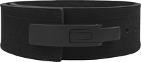 Meilleure vente ceinture d'haltérophilie à levier réglable 10mm-13mm d'épaisseur peau de vache gymnastique dos soutien noir Fitness sécurité