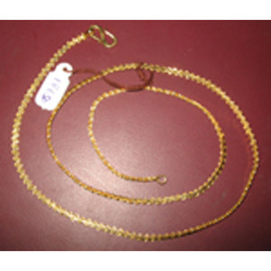 Cadena de Serpiente Clásica y Moderna de Oro de 18K con Patrón de Cruz para Boda o Regalo con Perla o Diamante como Piedra Principal - Product Image 1