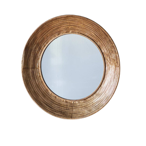 Elegant Brass And Glass Wall <b>Mirrors</b> Gold Finished Border Wall Mounted <b>Round</b> <b>Mirror</b> for Home <b>Bathroom</b> Decorations - Product Image 6