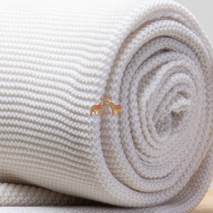 Nouvel arrivage de couvertures tricotées en coton blanc solide de luxe pour la décoration de la maison - Product Image 3