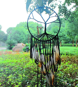 Dreamcatcher ดวงจันทร์และดาวที่แขวนอยู่เหนือเตียงตาข่ายดักฝันที่กำหนดเองสำหรับแขวนผนังตกแต่งบ้าน - Product Image 2