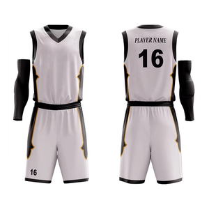 Vente en gros de tissus en polyester 100% personnalisés, ensemble de basket-ball par sublimation unisexe, faible quantité minimale de commande, léger, imprimé respirant de haute qualité - Product Image 3