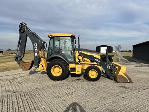 Retroexcavadora John Deere 410L Usada, Retroexcavadora John Deere, Máquinas de Construcción con Joystick en Venta - Product Image 3