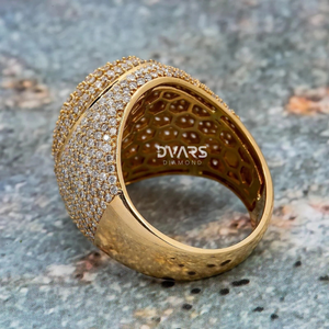 Anillo de Compromiso para Hombre con Moissanita VVS de Corte Brillante, Estilo Hip Hop, Halo de Diamantes, Plata de Ley, para Fiestas, Aniversarios y Bodas - Product Image 2