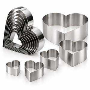 Fida Cake <b>Ring</b> Heart Argon 1.2mm Height 6 cm Stainless - Product Image 1