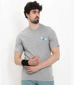 เสื้อยืดคอกลมผ้าคอตตอนเรียบสำหรับผู้ชายพิมพ์ลาย100ตามสั่งขนาดอเมริกันโลโก้ OEM - Product Image 2