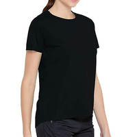 T-shirts décontractés à manches courtes pour femmes T-shirts ajustés de couleur unie de haute qualité pour femmes en matériau de qualité supérieure personnalisé