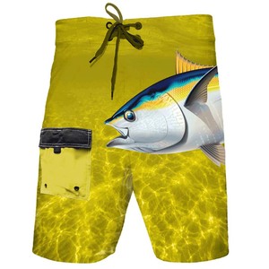 Shorts de Playa Personalizables, Casuales, Ecológicos, de Secado Rápido, Impermeables, Transpirables, Servicio OEM, para Pesca Marina, Deportivos - Product Image 1