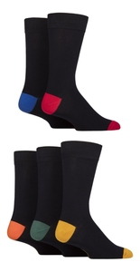 Chaussettes habillées de bureau de luxe à motifs argyle classiques OEM pour hommes Chaussettes d'affaires antibactériennes de grande taille avec logo en bas - Product Image 4