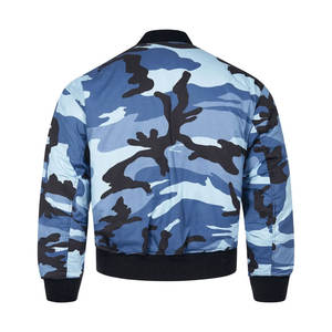 Nueva llegada al por mayor chaqueta de bombardero de los hombres con el tamaño personalizado del color y el logotipo Oem transpirable cómoda chaqueta de bombardero de los hombres - Product Image 4