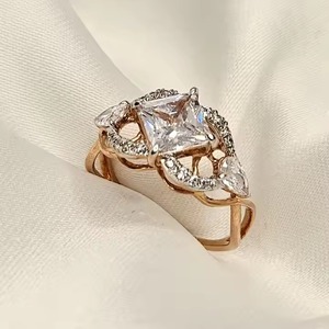 Moissanite anillo de diamantes Hip Hop 925 plata esterlina estilo de moda joyería de mujer anillos de boda de compromiso - Product Image 1