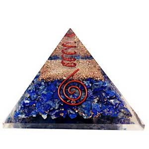 Vente en gros de produits spirituels chauds pyramide d'orgone en couches de 7 chakras de haute qualité avec nouveau logo cristaux matériau de pierre précieuse poli - Product Image 2
