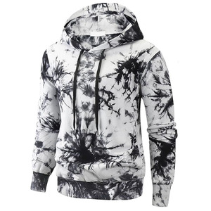 Dye Hoodie venta al por mayor Sudadera de cuello redondo para hombres personalizado de gran tamaño pulóver impreso liso en Blanco polar invierno temporada 2025 - Product Image 1