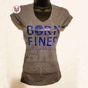 เสื้อยืดแฟชั่นสำหรับผู้หญิงเสื้อยืด Zeta phi BETA ทำจากวัสดุที่ดีที่สุดสำหรับผู้หญิง - Product Image 1