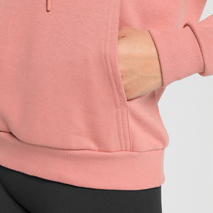 Sudadera Corta con Cuello Alto y Cremallera, Personalizada, Transpirable, Antiarrugas, con Hombros Caídos, 100% Algodón French Terry para Mujer - Product Image 4