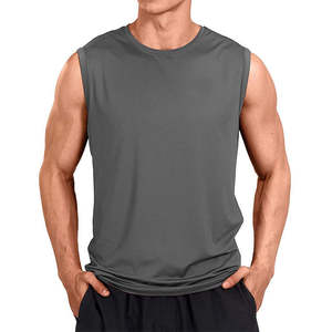 Personnalisé de haute qualité été sans manches respirant gym course hommes vêtements de fitness gym débardeur gilets 100% coton hommes débardeurs - Product Image 1