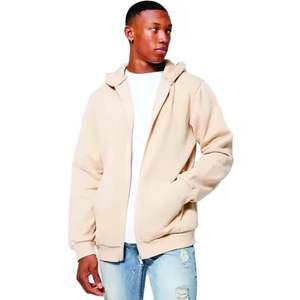 Nouveau 400 Gsm Heavy weight Thermal Zip up Hoodies pour Hommes Impression Personnalisée Full Zip Oem Wholesale Us Meilleure Qualité Hommes Zipper Hoodie - Product Image 1