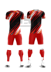 Uniforme de Fútbol Atlético Personalizado, Camiseta y Pantalones Cortos Transpirables con Tela Ligera para el Rendimiento del Equipo - Product Image 2