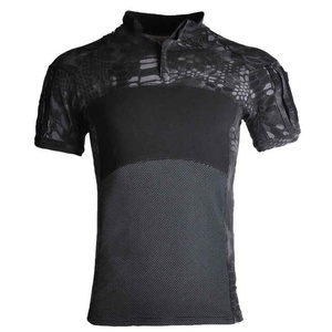 Camiseta táctica dinámica para hombre, equipo duradero ligero de secado rápido para exteriores para entrenamiento y aventuras - Product Image 1