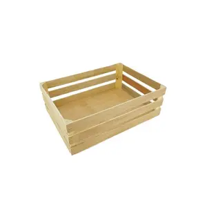Caja de madera Natural estilo Pinewood, bandeja de almacenamiento, regalo, embalaje de cocina