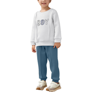 Chándales pesados de alta calidad 100% de algodón para niños, chándal para niños con diseño personalizado para correr - Product Image 2