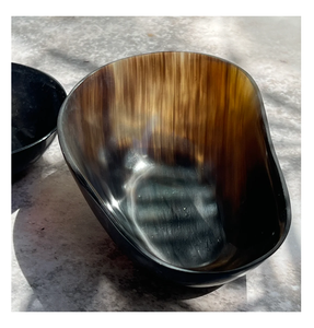 2025 Unique Design corne bol de service dîner ensemble plats vaisselle Falah International pour fête à la main Buffalo corne bol inde - Product Image 6