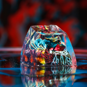 Teclas Místicas de Anime, Teclas Artesanales Personalizadas, Teclas Anime Lindas, Teclas Verdes, Juego de Teclas, Teclas de Resina - Product Image 6