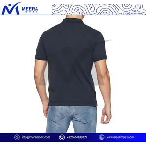 Golf pour hommes personnalisé pour polo Performance confortable 76% NYLON 24% SPANDEX pleine impression haute SPF 30 solide Golf Tennis - Product Image 3