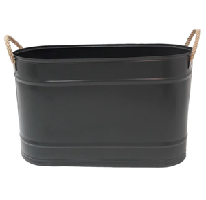 <b>Large</b> Round Design Indoor/Outdoor Planter <b>Pot</b> Black Coated Home Garden Decoration Good Prices Flower <b>Pots</b> & Planters - Product Image 1