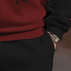 Conjunto de moda deportiva de dos piezas para hombre: Sudadera de cuello redondo y pantalones deportivos sólidos para uso informal de primavera Otoño Invierno - Product Image 4