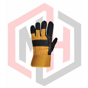 Gants de travail en cuir, paume entière, résistants aux déchirures, antidérapants, anti-coupures, antistatiques, pour la lutte contre l'incendie, sans silicone, sans poudre - Product Image 3
