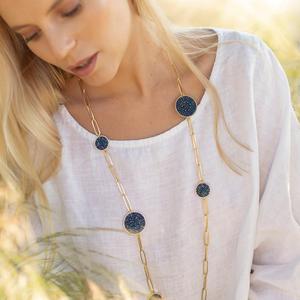 Collar con colgante de ojo malvado de piedras preciosas para mujer, joyería de alta calidad, Plata de Ley 925, piedra chapada en oro de 18 quilates, circón - Product Image 2