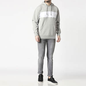 Pull à capuche uni vierge pour hommes, sweats à capuche en coton, sweats à capuche respirants pour hommes de style unique avec taille personnalisée, au prix de gros - Product Image 2