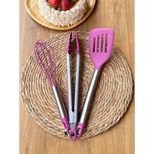 Grande Set di preparazione con dettaglio in Silicone metallo, 3 pezzi