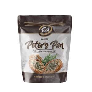 Pain intégral croustillant Peter's Tissi aux graines de blé et romarin 150g x 12 pièces, fabriqué avec de la farine de blé - Product Image 1