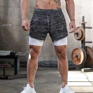 Short en maille Joggers Fitness Athletic Workout gym 2-en-1 Homme 100% Polyester Avec Poche Workout Quick Dry Boys Mesh Short OEM - Product Image 2