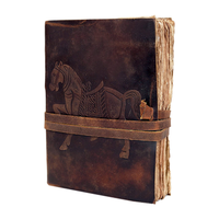 Carnet de notes miniature personnalisable en cuir gaufré, couverture souple, style antique, 60 feuilles, écologique