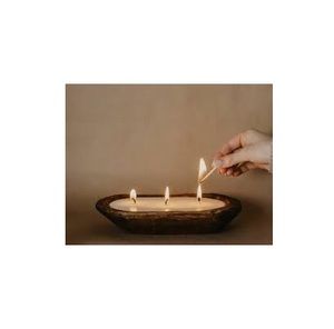 Tazón de madera para velas, mesa redonda y fiestas de cumpleaños, candelabro de madera para la venta, producto - Product Image 2